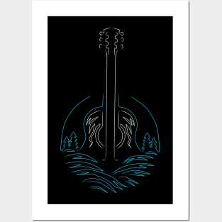 Guitar nature Posters and Art